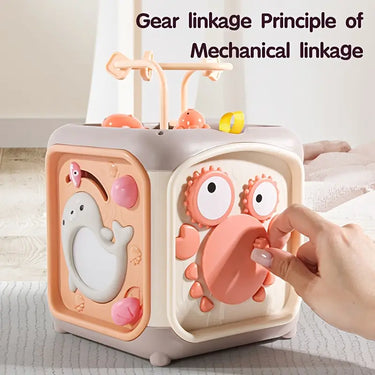 MULTI-FUNCTION SIX-SIDED HAND DRUM TOY